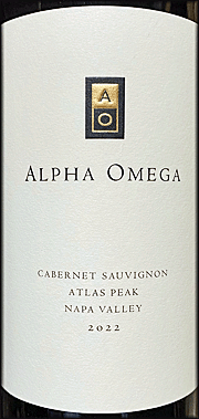 Alpha Omega 2022 Atlas Peak Cabernet Sauvignon