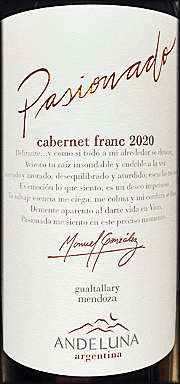 Andeluna 2020 Pasionado Cabernet Franc