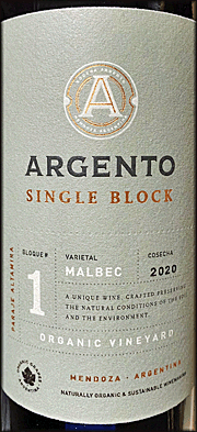 Argento 2020 Single Block Paraje Altamira Malbec