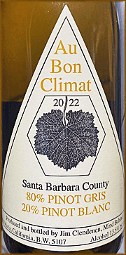 Au Bon Climat 2022 Pinot Gris & Pinot Blanc