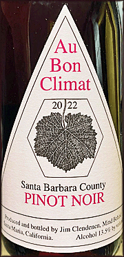 Au Bon Climat 2022 Santa Barbara Pinot Noir