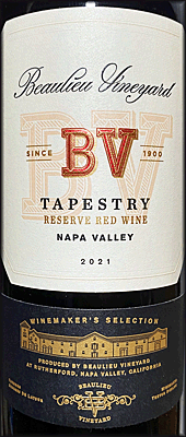 Beaulieu Vineyard 2021 Tapestry Reserve Red Wine