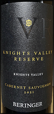 Beringer 2021 Knights Valley Reserve Cabernet Sauvignon