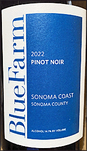 Blue Farm 2022 Sonoma Coast Pinot Noir