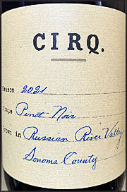 CIRQ 2021 Pinot Noir