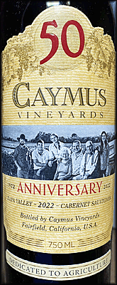 Caymus 2022 Napa Valley Cabernet Sauvignon