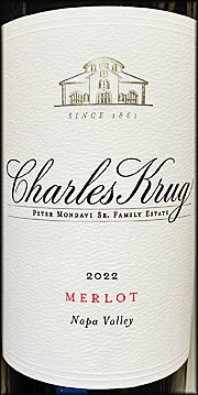 Charles Krug 2022 Merlot