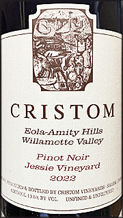 Cristom 2022 Jessie Vineyard Pinot Noir