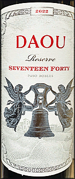 DAOU 2022 Seventeen Forty Reserve