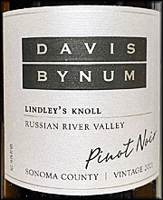 Davis Bynum 2021 Lindley's Knoll Pinot Noir