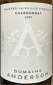 Domaine Anderson 2021 Navarro-Fairhills Chardonnay