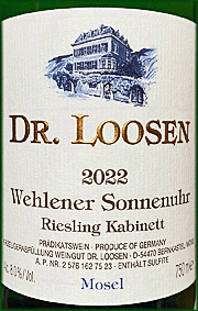 Dr. Loosen 2022 Wehlener Sonnenuhr Kabinett Riesling