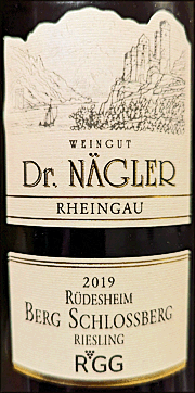 Dr Nagler 2019 Rudesheimer Berg Schlossberg Grosses Gewachs Riesling