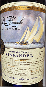 Dry Creek Vineyard 2021 Heritage Vines Zinfandel