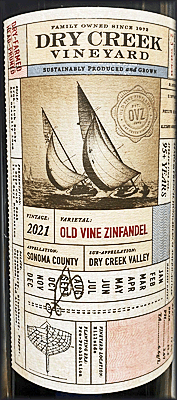 Dry Creek Vineyard 2021 Old Vine Zinfandel