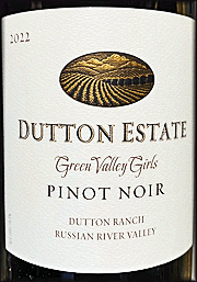 Dutton Estate 2022 Green Valley Girls Pinot Noir