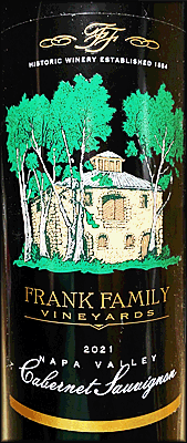 Frank Family 2021 Napa Valley Cabernet Sauvignon