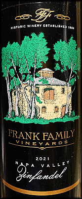 Frank Family 2021 Napa Valley Zinfandel