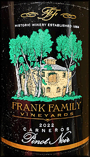 Frank Family 2022 Carneros Pinot Noir