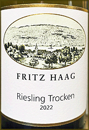 Fritz Haag 2022 Trocken Riesling