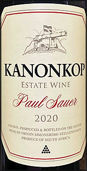 Kanonkop 2020 Paul Sauer Cabernet Sauvignon