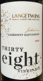 LangeTwins 2020 Thirty Eight Vineyard Cabernet Sauvignon