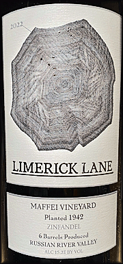 Limerick Lane 2022 Maffei Vineyard Zinfandel