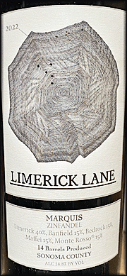 Limerick Lane 2022 Marquis Zinfandel