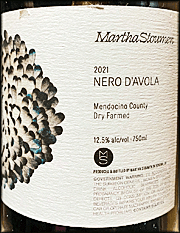 Martha Stoumen 2021 Nero d'Avola