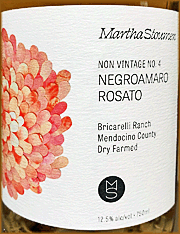 Martha Stoumen Negroamaro Rosato NV4