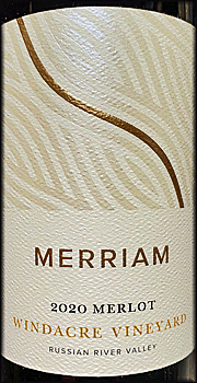 Merriam 2020 Windacre Merlot