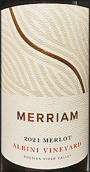 Merriam 2021 Albini Merlot