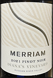 Merriam 2021 Diana's Vineyard Pinot Noir