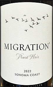 Migration 2022 Sonoma Coast Pinot Noir