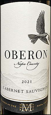 Oberon 2021 Napa County Cabernet Sauvignon