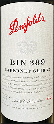 Penfolds 2021 Bin 389