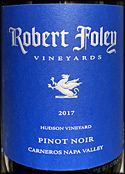 Robert Foley 2017 Hudson Vineyard Pinot Noir