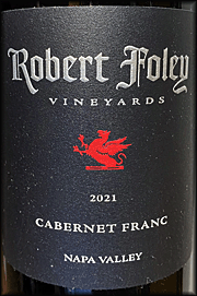 Robert Foley 2021 Napa Valley Cabernet Franc