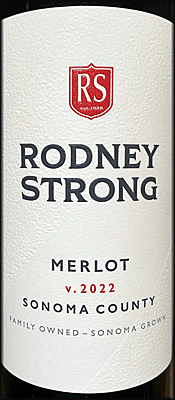 Rodney Strong 2022 Sonoma County Merlot