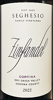 Seghesio 2022 Cortina Zinfandel