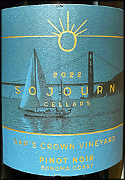 Sojourn 2022 Gap's Crown Vineyard Pinot Noir