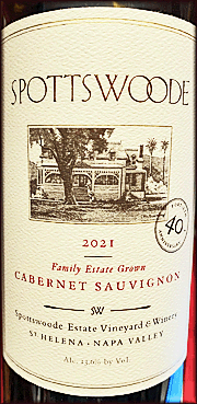 Spottswoode 2021 Cabernet Sauvignon