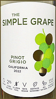 Simple Grape 2022 Pinot Grigio