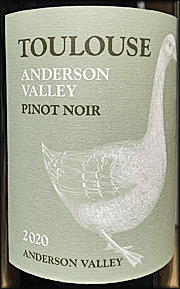 Toulouse 2020 Anderson Valley Pinot Noir