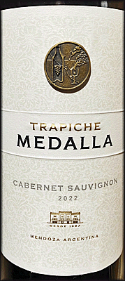 Trapiche 2022 Medalla Cabernet Sauvignon