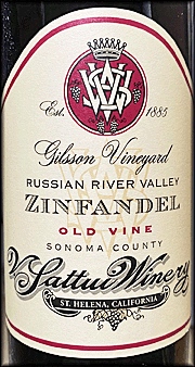 V Sattui 2021 Gilsson Zinfandel