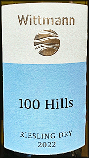 Wittmann 2022 100 Hills Riesling