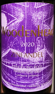 Woodenhead 2020 Mariah Vineyard Zinfandel