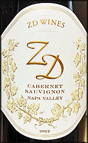 ZD 2022 Napa Valley Cabernet Sauvignon